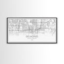 Des Moines Street Map, Iowa Map, Map Print, Minimalist Art, Wall Art, Canvas Art, Girls Bedroom Décor, Dorm Room Décor, Gift For Dad, Office