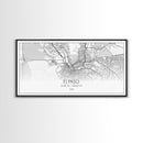 El Paso Street Map, Texas Map, Map Art, Minimalist Art, Wall Art, Canvas Art, Dorm Room Décor, Unique Room Décor, Father Gift, Prints