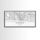 Minneapolis City Map, Minnesota Map, Map Art, Minimalist Wall Art, Wall Art, Canvas Art, Dorm Room Décor, Home Décor Wall Art, Gift For Dad