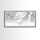 Newark City Map, New Jersey Art, Map Print, Minimalist Wall Art, Wall Art, Canvas Art, Travel Wall Art, Friend Gift, Teen Birthday Gift
