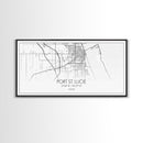 Port St Lucie City Map, Florida Art, Map Print, Minimalist Wall Art, Wall Art, Canvas Art, Rustic Wall Art, Birthday Gift, Dorm Room Décor