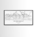 San Bernardino City Map, California Art, Map Print, Minimalist Wall Art, Wall Art, Canvas Art, Business Gift, Dorm Décor, Office Prints
