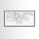 Santa Rosa City Map, California Art, Map Print, Modern Wall Art, Wall Art, Canvas Art, Modern House Art, Bedroom Prints, Nerdy Home Décor