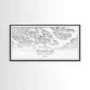 Stockholm City Map, Sweden Art, Map Print, Modern Wall Art, Wall Art, Canvas Art, Landscape Art Print, Gift For Family, Over Bed Wall Décor