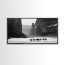 Horse Riders in Monument Valley, Stunning Framed Canvas Print for Living Room Wall Art, Bedroom Decor, Home Decor