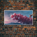 Grapes Wall Decor, Kitchen Wall Decor, Food Wall Art, Minimalist Art, Panoramic Wall Decor, Canvas Print, Wall Art, Framed Canvas Art