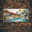 Architectural Print, House Portrait, Watercolor House, Panoramic Art, Wall Art, Canvas Art, Landscape Art, Realtor Thank You, Above Bed Art