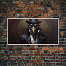 Creepy Clown Art, Halloween Prints, Framed Canvas Wall Decor, Clown Decor, Halloween Wall Art
