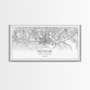 Baltimore Street Map, Maryland Map, Map Print, Modern Art, Wall Art, Canvas Print, Home Office Wall Art, Non Binary Gifts, Camper Décor