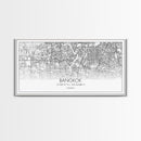 Bangkok Street Map, Thailand Map, Map Print, Modern Art, Wall Art, Canvas Print, Asian Art Print, Gift For Boss, Trendy Wall Art, Home Décor