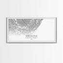 Barcelona Street Map, Spain Map, Map Print, Modern Art, Wall Art, Canvas Print, Gift Idea, Apartment Décor Aesthetic, Travel Wall Hanging