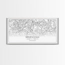 Birmingham Street Map, United Kingdom Map, Map Print, Modern Art, Wall Art, Canvas Art, Grandma Gifts, Dorm Décor, Office Wall Art, Prints