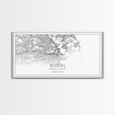 Boston Street Map, Massachusetts Map, Map Print, Modern Art, Wall Art, Canvas Art, Newlywed Gift, Gift For Parents, Farmhouse Wall Décor