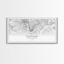 Cincinnati Street Map, Ohio Map, Map Print, Modern Art, Wall Art, Canvas Art, Garage Art, Educational Wall Art, Above Desk Décor, Room Décor
