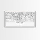 Columbus Street Map, Ohio Map, Map Print, Modern Art, Wall Art, Canvas Art, Cute Room Décor Aesthetic, Gift For Wife, Patriotic Décor