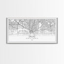 Dallas Street Map, Texas Map, Map Print, Minimalist Art, Wall Art, Canvas Art, Patriotic Décor, Boys Room Décor, Tiny House Gift, Home Décor