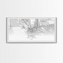 El Paso Street Map, Texas Map, Map Art, Minimalist Art, Wall Art, Canvas Art, Dorm Room Décor, Unique Room Décor, Father Gift, Prints