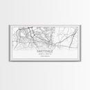 Fayetteville Street Map, North Carolina Map, Map Art, Minimalist Art, Wall Art, Canvas Art, Gift For Parents, Girls Room Décor, Cabin Décor