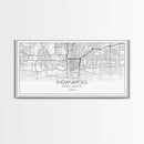 Indianapolis City Map, Indiana Map, Map Art, Modern Art, Wall Art, Canvas Art, Nursery Wall Art, College Dorm Décor, Couples Gift, Office