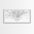 Knoxville City Map, Tennessee Map, Map Art, Modern Art, Wall Art, Canvas Art, Cabin Wall Art, Bon Voyage Gift, Rustic Country Décor, Prints