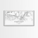 Moreno Valley City Map, California Map, Map Art, Minimalist Wall Art, Wall Art, Canvas Art, Horizontal Print, PHD Graduation Gift, Office
