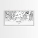 Newark City Map, New Jersey Art, Map Print, Minimalist Wall Art, Wall Art, Canvas Art, Travel Wall Art, Friend Gift, Teen Birthday Gift