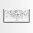 Prague City Map, Czech Republic Art, Map Print, Minimalist Wall Art, Wall Art, Canvas Art, First Home Gift, Indie Room Décor, Military Décor