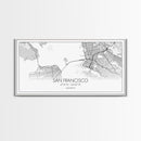 San Francisco City Map, California Art, Map Print, Modern Wall Art, Wall Art, Canvas Art, Bookshelf Décor, Dining Room Prints, City Wall Art