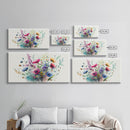 Wildflowers, Watercolor Floral Print, Framed Canvas Art, Beautiful watercolor flower art