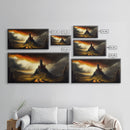 High Fantasy Art, The Dark Castle, Framed Canvas Print, Moonlit Fantasy, Custom Fantasy Art, fantasy art canvas