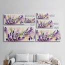 Wild Lavender wall art, canvas print, watercolor painting of lavender flowers, Botanical art, farmhouse decor