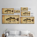 Fish Wall Decor, Animal Wall Art, Nature Wall Art, Minimalist Wall Decor, Panoramic Wall Decor, Canvas Print, Wall Art, Framed Canvas Art