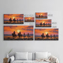 Cowboy Art, Horse Art, Western Wall Art, Panoramic Art, Wall Art, Canvas Art, Landscape Art, Western Wall Decor, First Home Gift, RV Decor