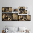 Gothic Victorian Haunted Art, Spooky Halloween Decor, Framed Canvas Print, Halloween Poster, Halloween Wall Art, Creepy Decor