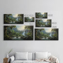 Tropical Wall Art, Framed Canvas Print, Hawaii Art, Tropical Art Print, Tropical Decor, Island Vibes, Rainbow Art, Colorful Art, Caribbean