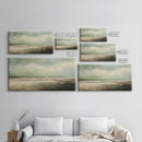 Landscape Oil Painting Canvas Print Wall Art, Nature Framed Large Gallery Art, Minimalist Art, Ready To Hang, Moody and Drab Art
