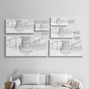Baton Rouge Street Map, Louisiana Map, Map Print, Modern Art, Wall Art, Canvas Print, Realtor Gift, Wall Art Above Bed, Home Wall Décor