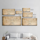 Prague Czech Republic map print poster or framed canvas, Prague map print poster canvas, city map print poster canvas, Vintage Travel Art