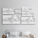Fontana Street Map, California Map, Map Art, Minimalist Art, Wall Art, Canvas Art, Gift For Couples, Game Room Prints, Above Bed Décor