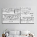 Fort Worth Map, Texas Map, Map Art, Minimalist Art, Wall Art, Canvas Art, Lake House Décor, RV Wall Décor, Birthday Gift, Office Wall Print