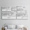 Glendale City Map, Arizona Map, Map Art, Minimalist Art, Wall Art, Canvas Art, Cabin Wall Décor, Entryway Décor,  Room Décor, Gifts For Her