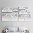 Kyiv City Map, Ukraine Map, Map Art, Modern Art, Wall Art, Canvas Art, Travel Wall Art, European Wall Print, New Home Gift, College Room Art