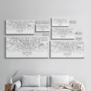 Moscow City Map, Russia Map, Map Art, Minimalist Wall Art, Wall Art, Canvas Art, European Wall Art, Russian Wall Print, Gift For Friend
