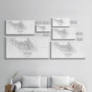 Oakland City Map, California Art, Map Print, Minimalist Wall Art, Wall Art, Canvas Art, Teen Room Art, Dorm Room Art, Graduation Gift