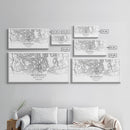 Providence City Map, Rhode Island Art, Map Print, Minimalist Wall Art, Wall Art, Canvas Art, Gifts For Mom, Horizontal Wall Art, Office Art
