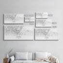 Toledo City Map, Ohio Art, Map Print, Modern Wall Art, Wall Art, Canvas Art, Bedroom Teen Girl Art, Gift For Realtor, Family Home Décor