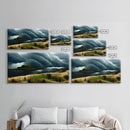A Thunderstorm at night over the lake, canvas print, rain storm over a lake, cool wall art, unique wall art, ready to hang canvas