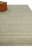 Hand Tufted Natural Wool Area Rug - Brown Beige and Gray with Solid Shaded Design by The Rug Decor