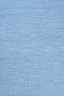 Blue Chevron Geometric Dhurrie Wool Area Rug - Handcrafted Traditional