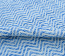 2x3, 5x8, 8x10 Dhurrie Rug, Blue Chevron Rug